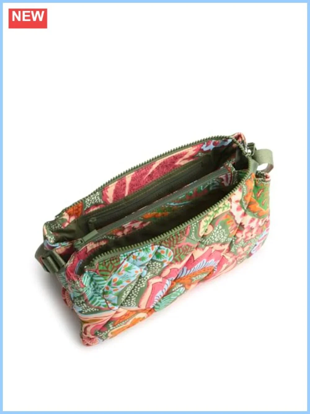 Vera Bradley Featherweight Crossbody Bag Recycled Nylon Zip Closure